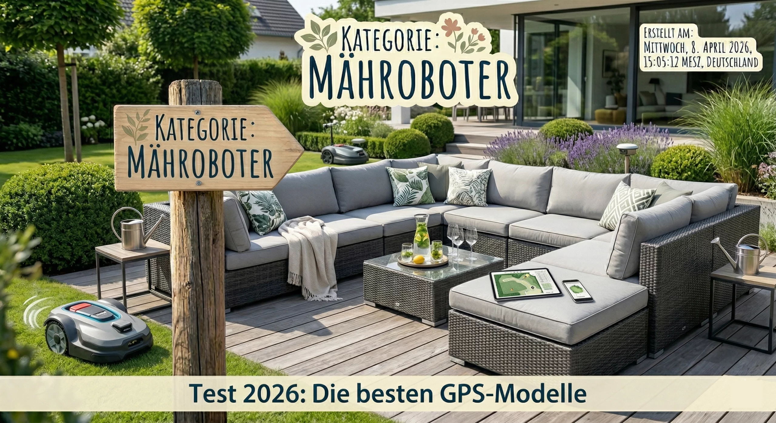Mähroboter ohne Begrenzungskabel Test 2026: Die besten GPS-Modelle 2 Mähroboter ohne Begrenzungskabel Test 2026: Die besten GPS-Modelle