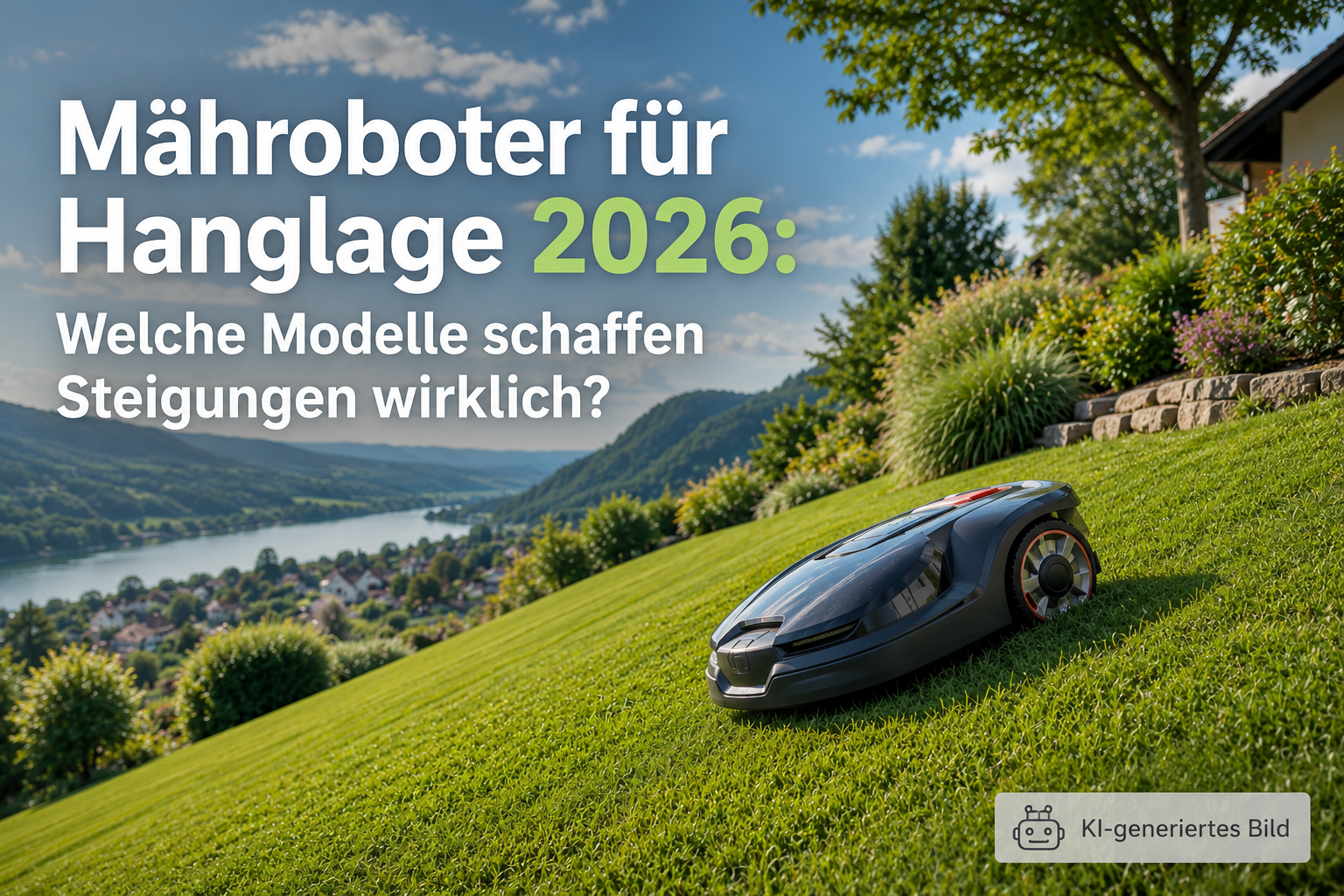 Mähroboter für Hanglage 2026: Welche Modelle schaffen Steigungen wirklich? 12 Mähroboter für Hanglage 2026 / HolsteinShops.de