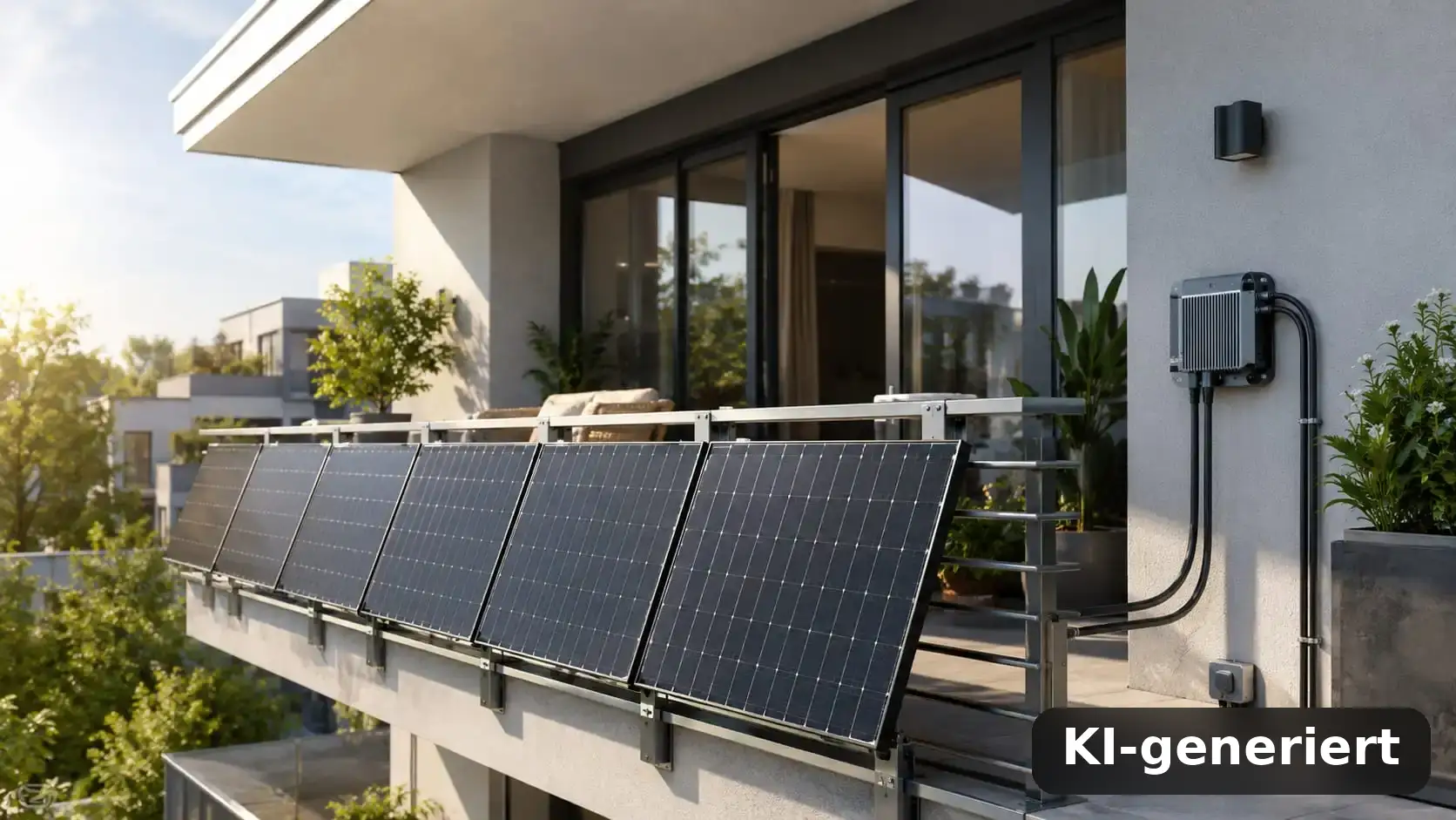 Balkonkraftwerk 2.000 Watt mit 800-Watt-Wechselrichter: Wann 4 Module sinnvoll sind 25 Balkonkraftwerk 2000 Watt mit 800 Watt Wechselrichter HolsteinShops.de (KI-generiert)