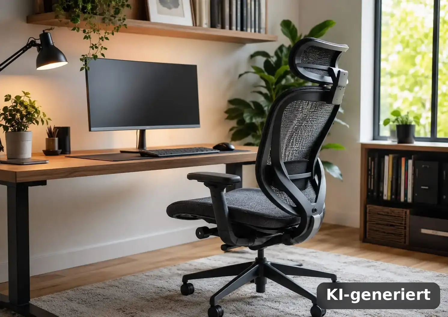 Ergonomische Bürostühle fürs Home-Office (KI-generiert)