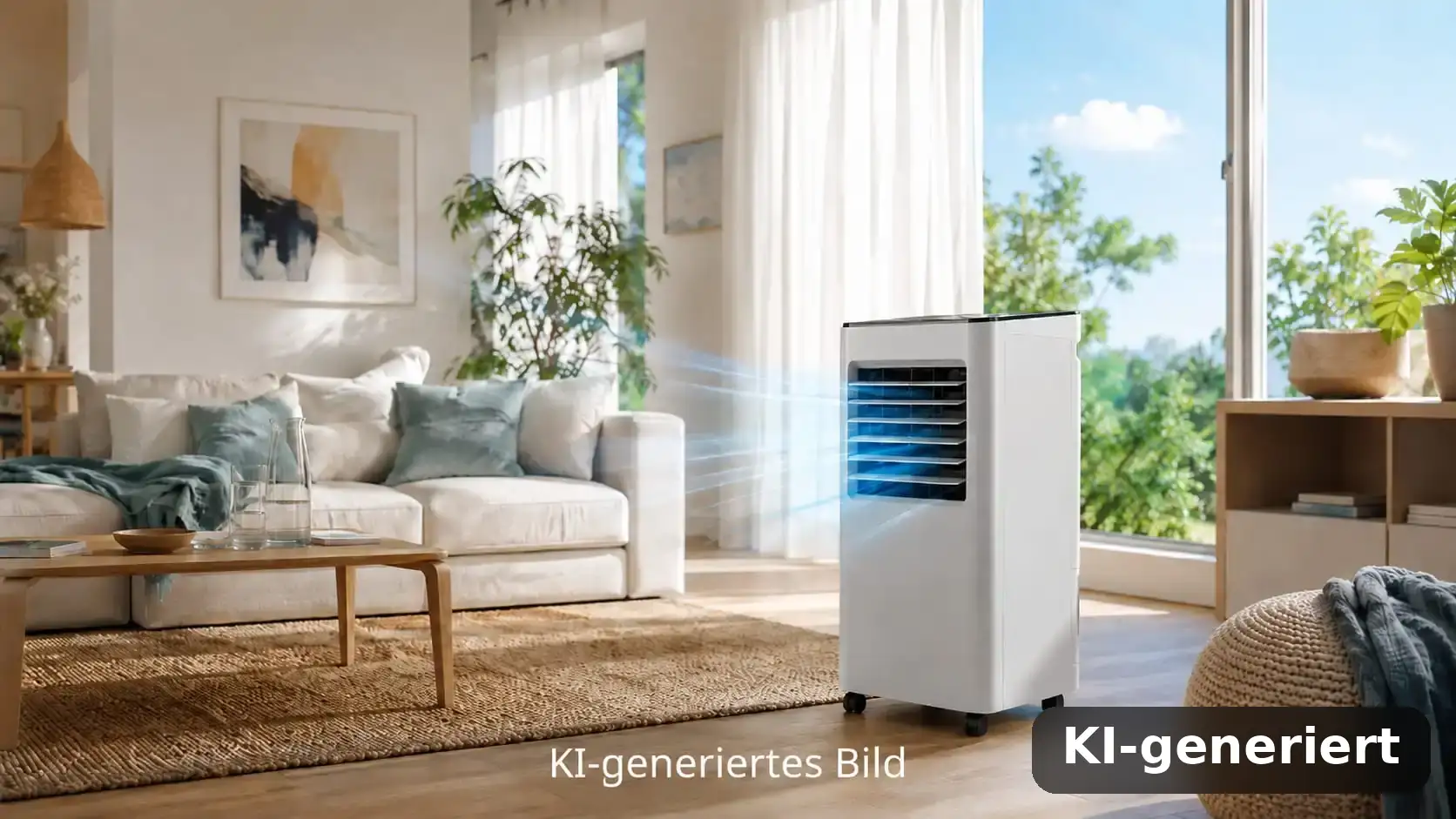 Klimaanlage ohne Abluftschlauch, Luftkühler oder mobiles Klimagerät: Was hilft bei Hitze wirklich? HolsteinShops (KI-generiert)