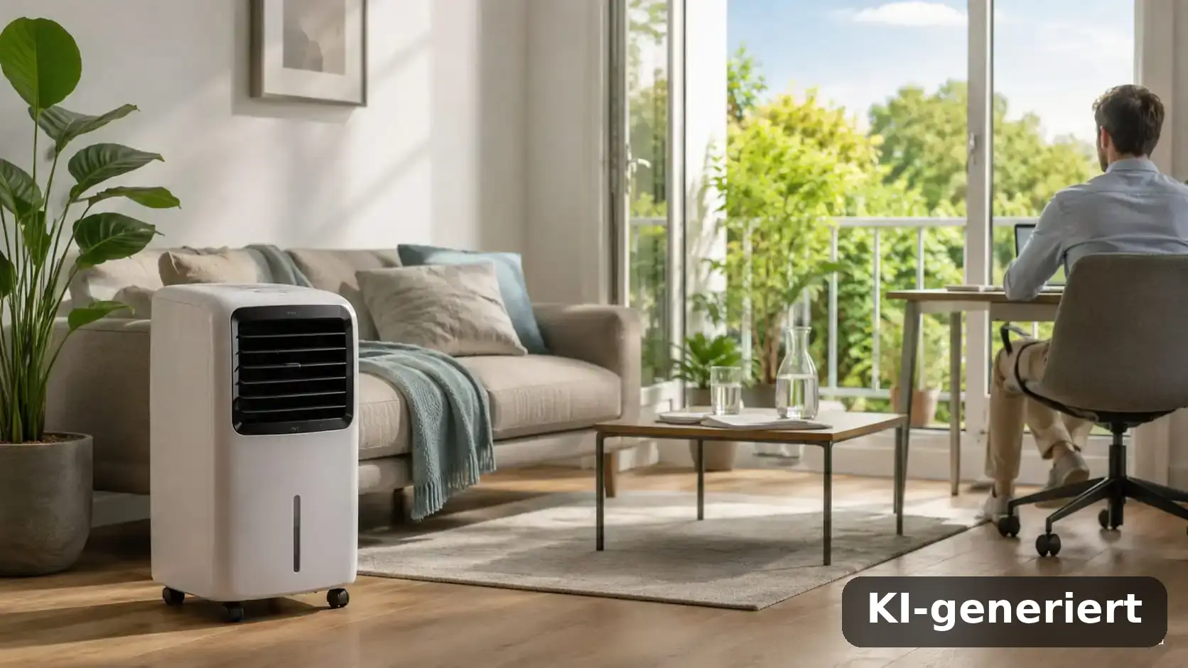 Mobile Klimaanlage ohne Abluftschlauch: Was wirklich kühlt (KI-generiert)