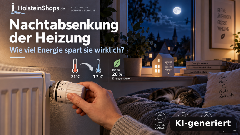 Nachtabsenkung Heizung: Wie viel Energie spart sie? (KI-generiert)